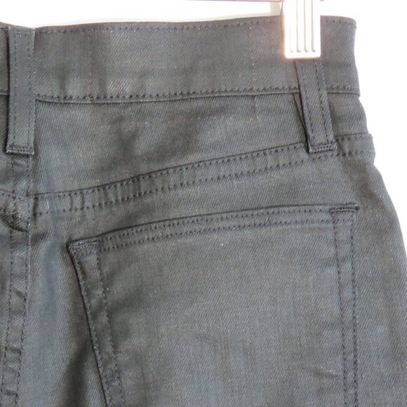 SIMON MILLER X PARAMOUNT GREASE 'Greasy' Black Coated Skinny Jeans - Size 25 - Picture 10 of 15